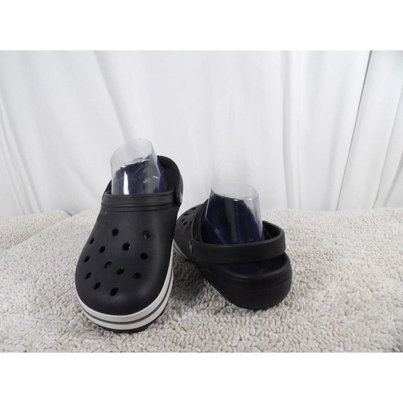 Jibbitz By Crocs Kilby Unisex Adults Black Perforated Clog Shoes Size US M6 W8 - Picture 5 of 7